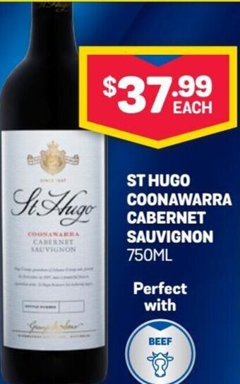 Bottlemart St Hugo Coonawarra Cabernet Sauvignon offer