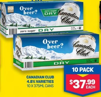 Bottlemart Canadian Club 4.8% Varieties offer