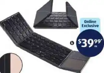 ALDI Foldable Keyboard With Bluetooth offer