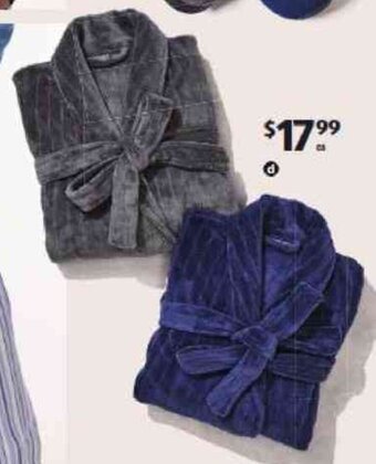 ALDI Men's Coral Fleece Robe offer