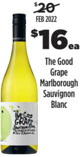 Liquorland The Good Grape Marlborough Sauvignon Blanc offer