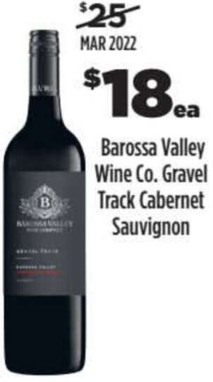Liquorland Barossa Valley Wine Co. Gravel Track Cabernet Sauvignon offer