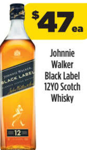Liquorland Johnnie Walker Black Label 12YO Scotch Whisky offer