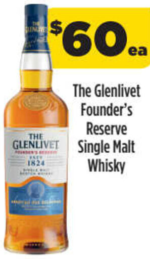 Liquorland The Glenlivet Founder's Reserve Single Malt Whisky offer