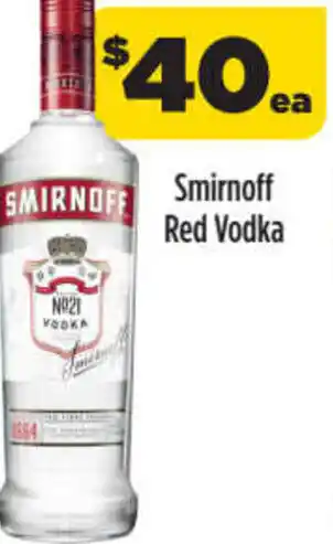 Liquorland Smirnoff Red Volka offer