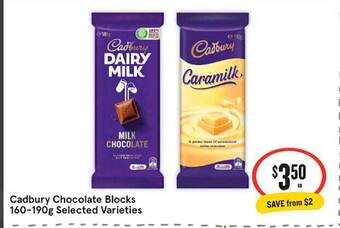 IGA Cadbury Chocolate Blocks offer