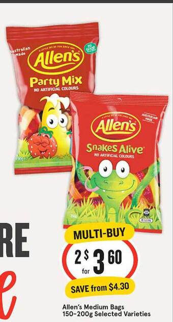 IGA Allen's Medium Bags offer