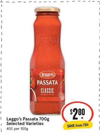 IGA Leggo's Passata 700g offer