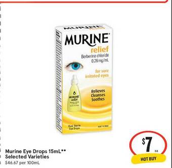 IGA Murine Eye Drops 15ml offer