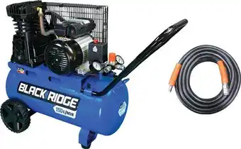 SuperCheap Auto Blackridge 2.5HP Belt Driven Air Compressor & 20m Air Hose Combo offer