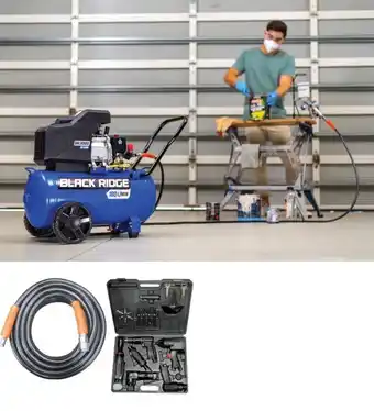 SuperCheap Auto Blackridge 2.5HP Hi-Flow Air Compressor 28 Pce Ultimate Combo offer