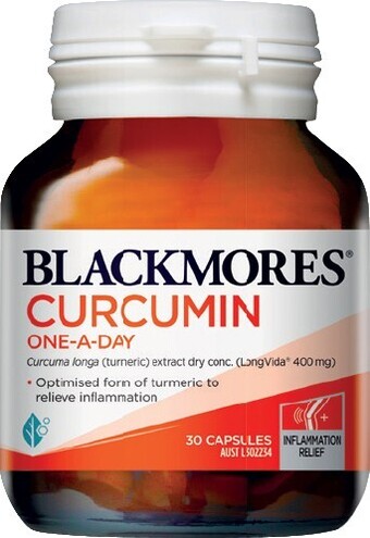 Soul Pattinson Chemist Blackmores Curcumin One-A-Day 30 Capsules offer