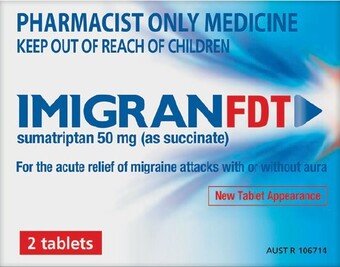 Soul Pattinson Chemist Imigran FDT 50mg 2 Tablets offer