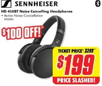 The Good Guys Sennheiser HD 450BT Noise Cancelling Headphones 508386 offer