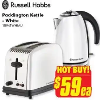 The Good Guys paddington Kettle -White 18941WHIAU offer
