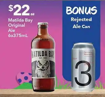 Ritchies Matilda Bay Original Ale offer
