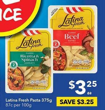 Ritchies Latina Fresh Pasta offer