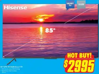 The Good Guys 85' U7G 4K ULED Smart TV 85U7G offer