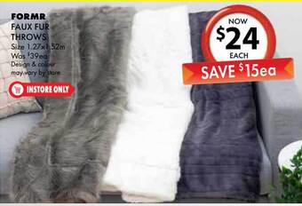 Formr Faux Fur Throws