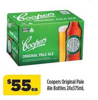 Liquorland Coopers Original Pale Ale Bottles offer