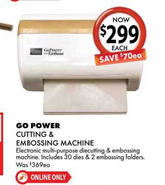 Go Power Cutting & Embossing Machine
