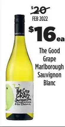 Liquorland The Good Grape Marlborough Sauvignon Blanc offer
