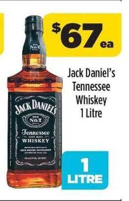 Liquorland Jack Daniel's Tennessee Whiskey 1 Litre offer