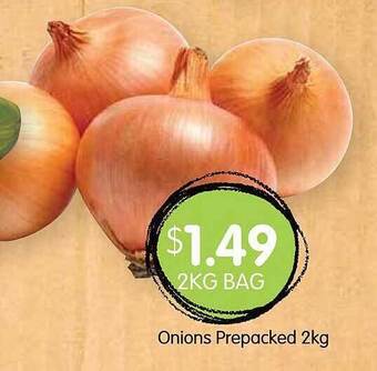 Spudshed Onions Prepacked offer