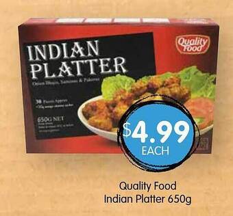 Spudshed Quality Food Indian Platter offer