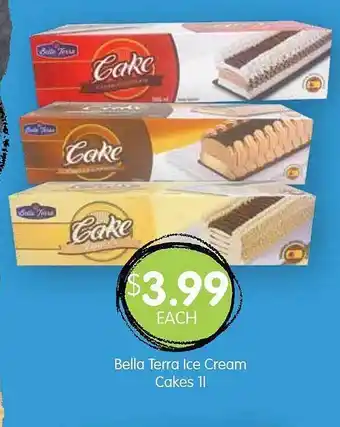 Spudshed Bella Terra Ice Cream Cakes offer