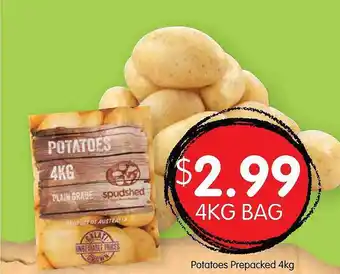 Spudshed Potatoes Prepackes offer
