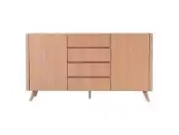 LivingStyles Forza 2 Door 4 Drawer Buffet Table, 160cm, Oak offer