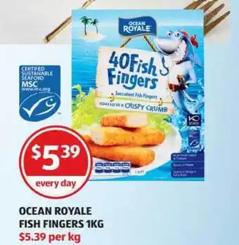 ALDI Ocean Royale Fish Fingers offer