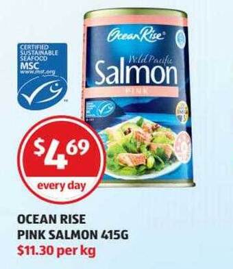 ALDI Ocean Rise Pink Salmon offer