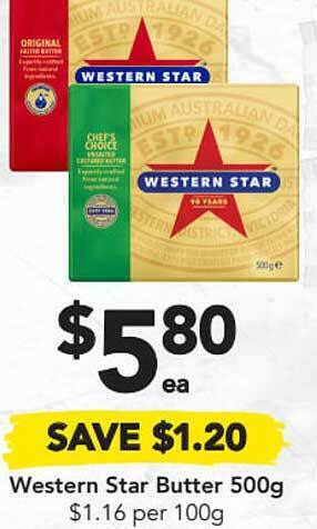 Drakes Western Star Butter offer