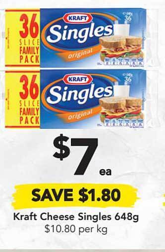 Drakes Kraft Cheese Singles offer