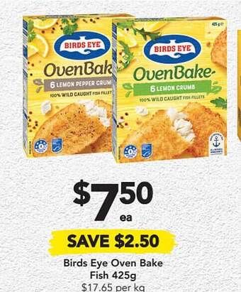 Drakes Birds Eye Oven Bake Fish offer