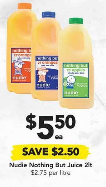 Drakes Nudie Nothing But Juice offer