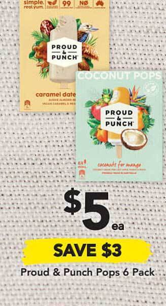 Drakes Proud & Punch Pops 6 Pack offer