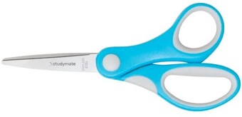 Officeworks Studymate Soft Grip Scissors 5.3" - Blue offer