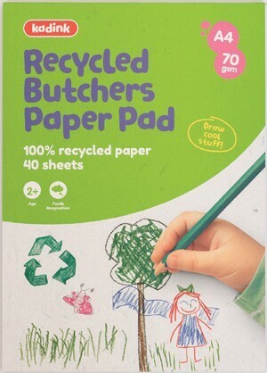 Officeworks Kadink A4 100% Recycled Butchers Paper Pad 40 Sheets offer