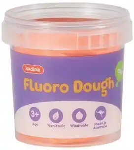 Officeworks Kadink Dough Fluoro Tub 150g - Orange offer