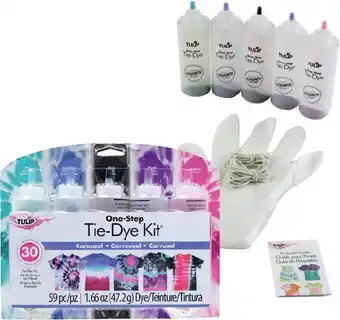 Officeworks Tulip One-Step 5-Colour Carousel Tie-Dye Kit offer