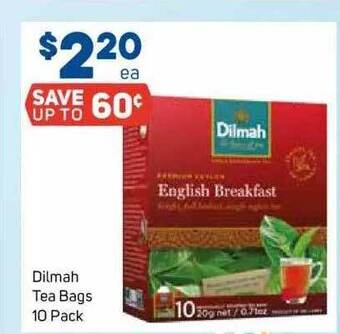 Foodland Dilmah Tea Bags offer