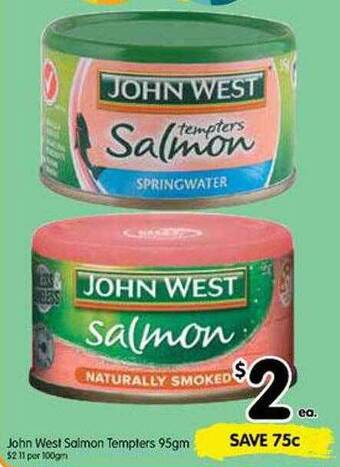 Spar John West Salmon Tempters offer
