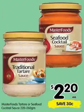 Masterfoods Tartare Or Seafood Cocktail Sauce