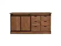 LivingStyles Bucknall Reclaimed Pine Timber Sliding Door Sideboard, 180cm offer