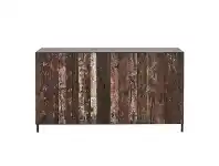 LivingStyles Pure Commercial Grade Industrial Reclaimed Timber & Iron 4 Door Sideboard, 160cm offer