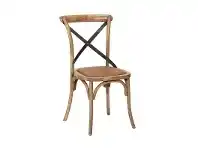 LivingStyles Denver Cross Back Elm Timber Dining Chair offer