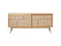 LivingStyles Barrali Wooden Sliding Door Sideboard, 180cm offer